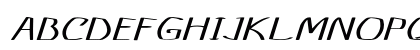 Trede Extra-expanded Italic Uppercase Preview