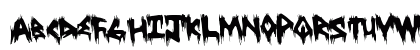 TreehausHorror Regular Uppercase Preview