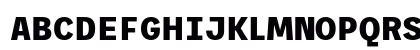 Trispace ExtraBold Regular Uppercase Preview