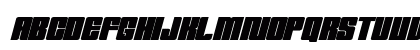 Trudal Expanded Italic Uppercase Preview