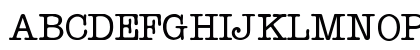 Typewriter Medium Uppercase Preview