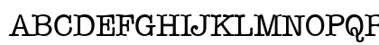 Typewriter Normal Uppercase Preview