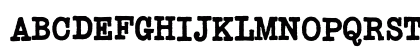 Typewriter Bold Uppercase Preview