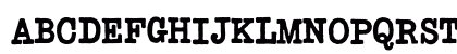 Typewriter BoldDisplay Uppercase Preview