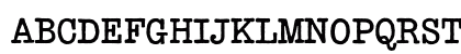 Typewriter Display Uppercase Preview