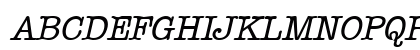 TypewriterExpert Oblique Uppercase Preview
