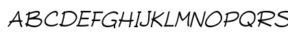 Typo Comica Light Italic Preview