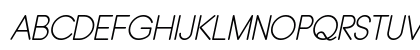 Typo Grotesk Rounded Light Italic Uppercase Preview