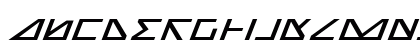 Nick Turbo Expanded Italic Expanded Italic Uppercase Preview