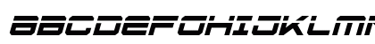 U.S.S. Dallas Laser Italic Uppercase Preview