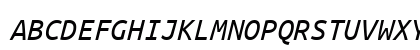 UbuntuMono Nerd Font Italic Uppercase Preview
