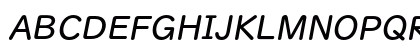 UDDigiKyoItalic Medium Italic Uppercase Preview