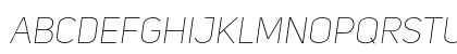 Uni Sans Thin Italic CAPS Uppercase Preview