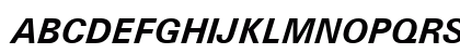 Univers Bold Italic Preview