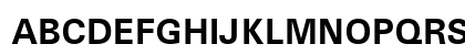 Univers Bold Uppercase Preview
