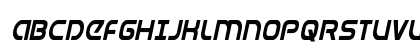 Universal Jack Condensed Italic Uppercase Preview