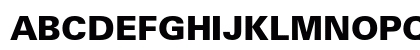 Univers LT W0475 Bold Uppercase Preview