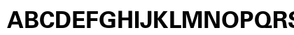Univers LT W0465 Bold Uppercase Preview