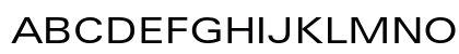 Univers LT W0453 Regular Uppercase Preview