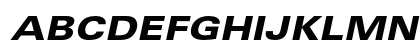Univers LT W0573 Bold Italic Preview