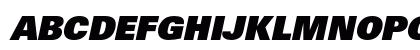 Univers LT W0485 Bold Italic Uppercase Preview