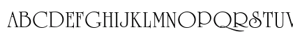 University Roman Std Regular Uppercase Preview