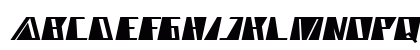 Ursa Minor Bold Italic Uppercase Preview