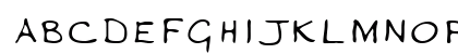 ValeriesHand Regular Uppercase Preview