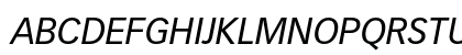 Vectora LT Std 56 Italic Preview