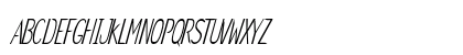 Verno Condensed Italic Uppercase Preview