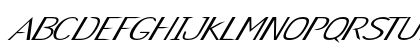 Verno Extra-expanded Italic Uppercase Preview