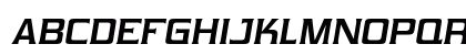 Vibrocentric Bold Italic Uppercase Preview
