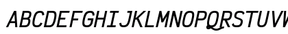VictorMono Nerd Font Mono Italic Preview