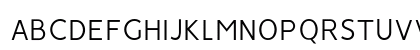 Vision Light Regular Uppercase Preview