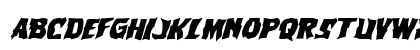 Vorvolaka Expanded Italic Uppercase Preview