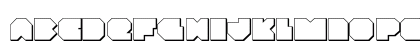 VX Rocket 3D Regular Uppercase Preview