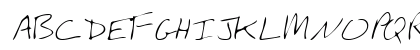 WalkersHand Regular Uppercase Preview