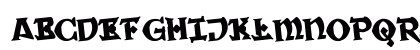 War Priest Rotate Regular Uppercase Preview