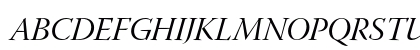 Warnock Pro Italic Display Uppercase Preview