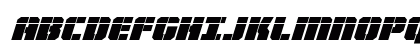 Warp Thruster Laser Italic Italic Uppercase Preview