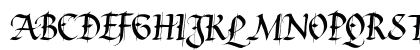 Waters Gothic Regular Uppercase Preview