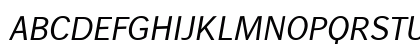 Wendelin Reduced 56 Kursiv Uppercase Preview