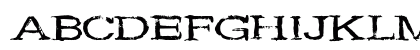 Wide Noise Regular Uppercase Preview