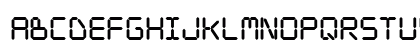 WW Digital Regular Uppercase Preview