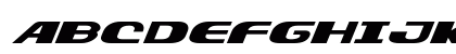 Xcelsion Expanded Italic Expanded Italic Uppercase Preview