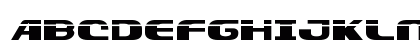 Xcelsion Laser Regular Uppercase Preview