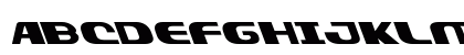 Xcelsion Leftalic Italic Uppercase Preview