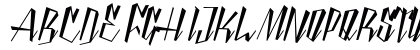 Yanty Script Demo Regular Uppercase Preview