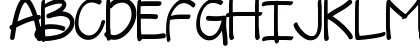 yelly Regular Uppercase Preview