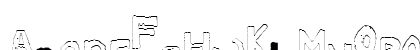 YES_outlineshaken Regular Uppercase Preview